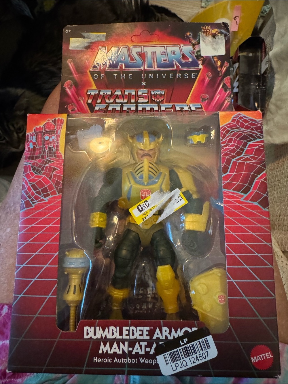 Mattel Toy Figure with Black and Yellow Details